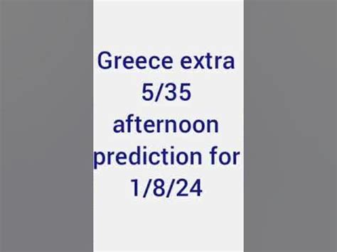 Greek Extra 5 Lotto Predictions .